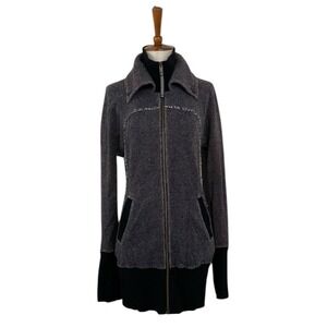 Free‎ People 100% Cotton Sweater Jacket S Boho Cozy Comfy Casual Grunge Shacket